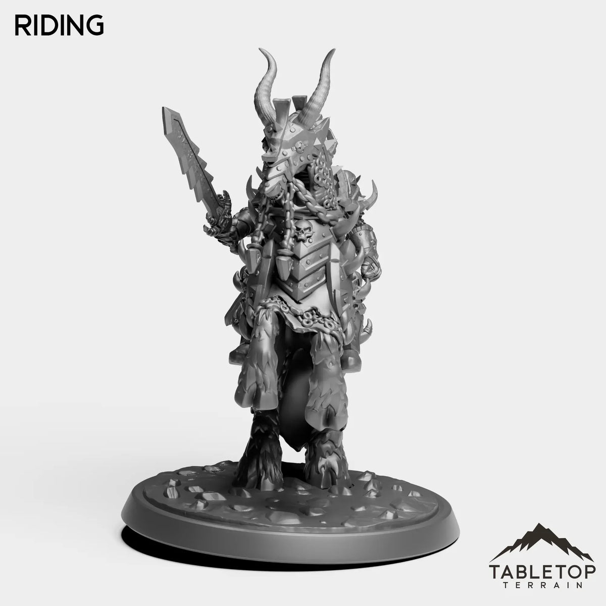 Tabletop Terrain Miniature DK Horseman Leader