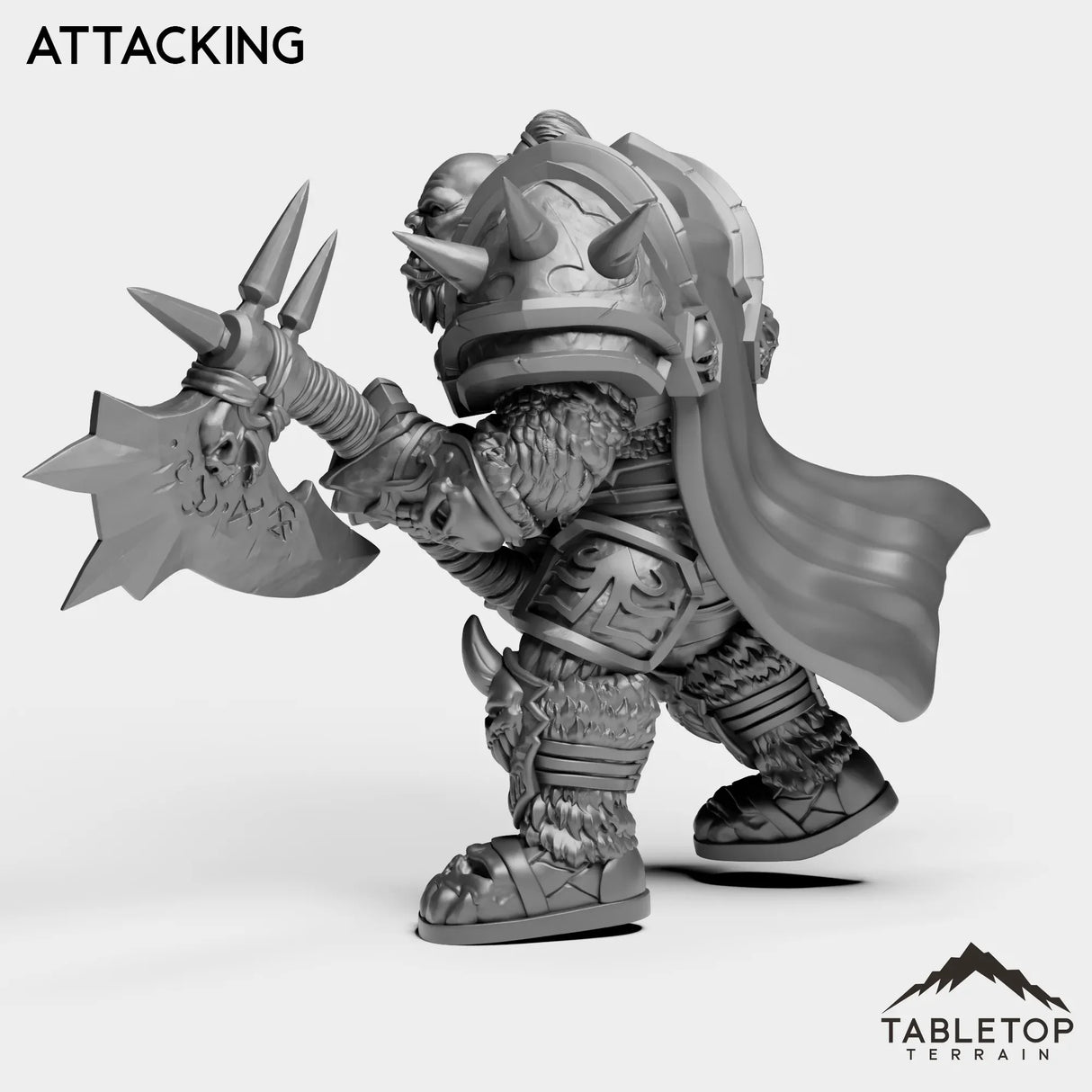 Tabletop Terrain Miniature DK Horseman Orc
