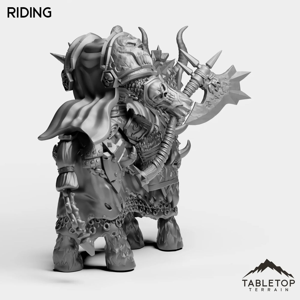 Tabletop Terrain Miniature DK Horseman Orc