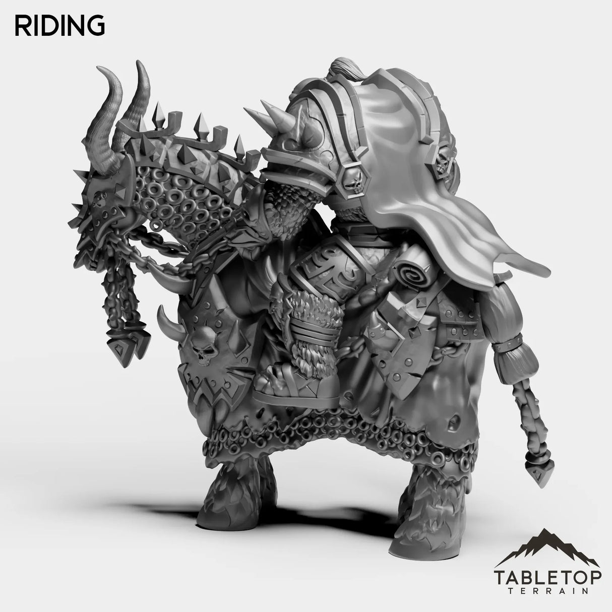 Tabletop Terrain Miniature DK Horseman Orc