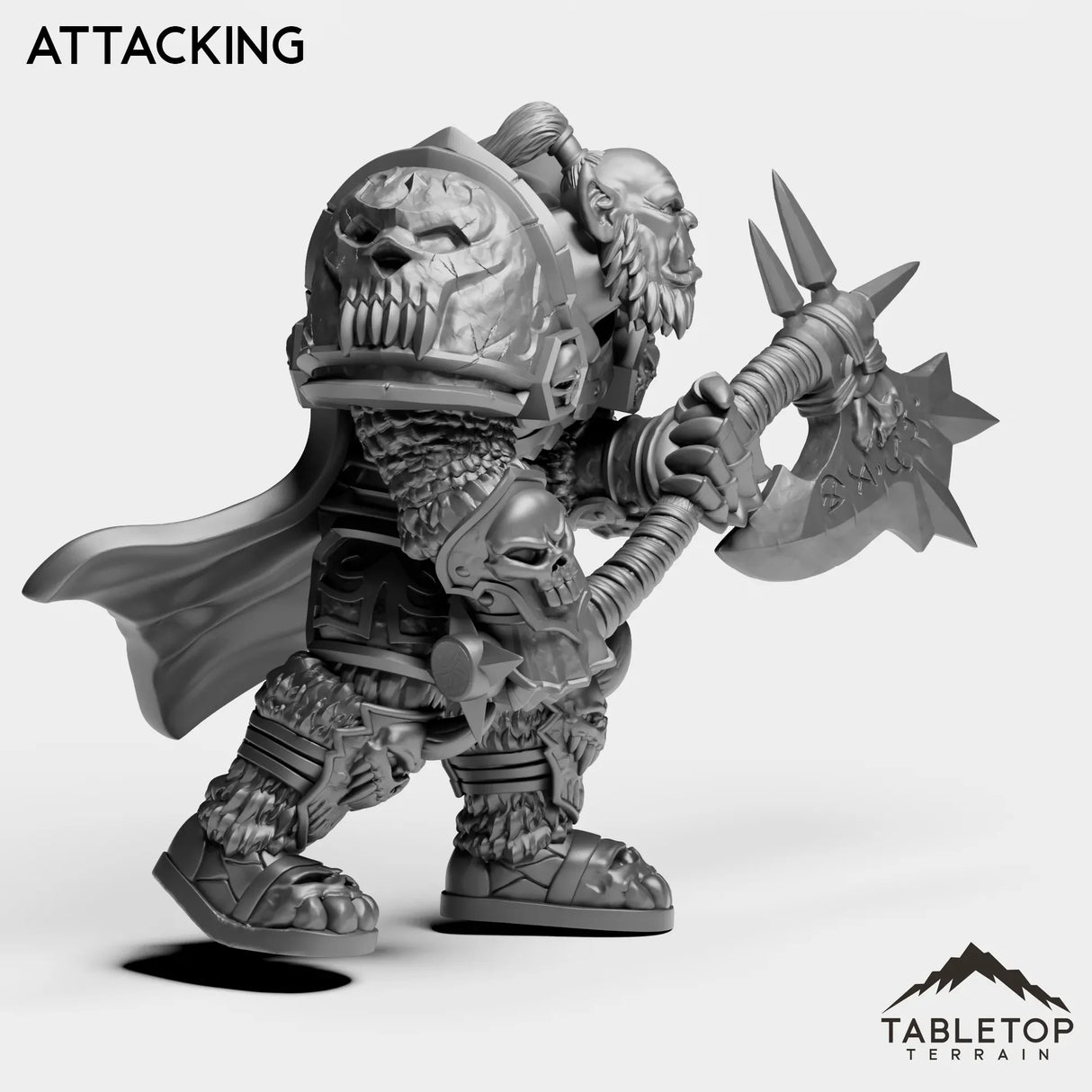 Tabletop Terrain Miniature DK Horseman Orc