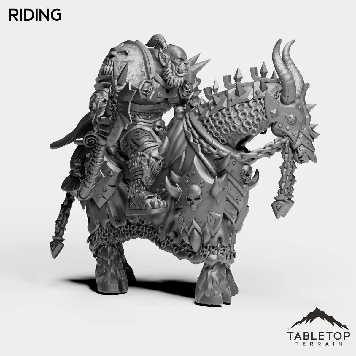 Tabletop Terrain Miniature DK Horseman Orc