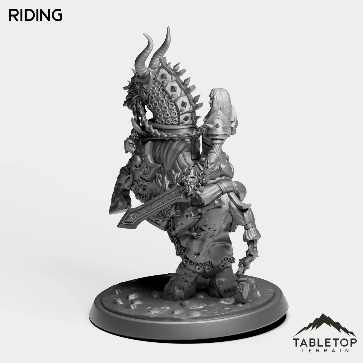 Tabletop Terrain Miniature DK Horseman Priestess