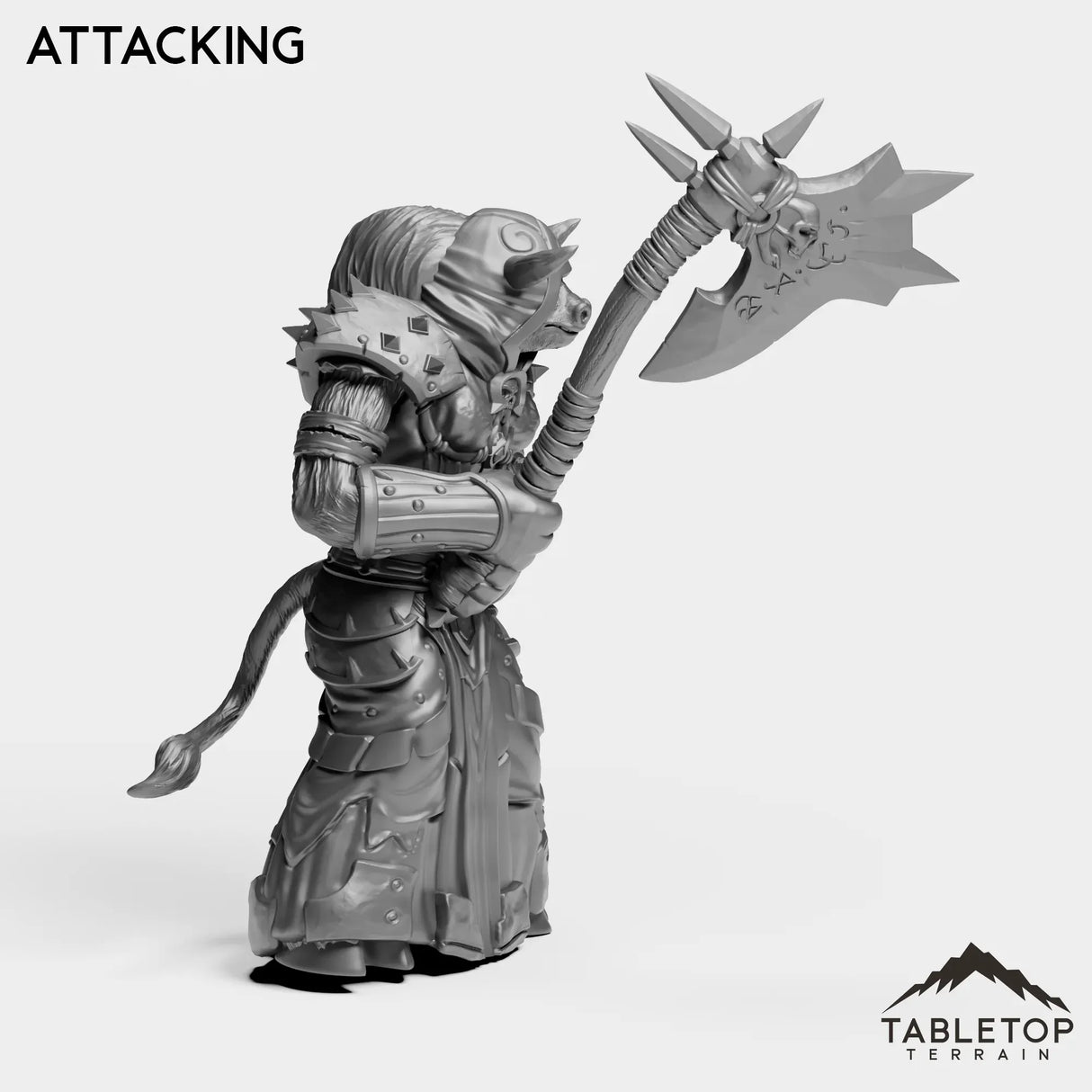 Tabletop Terrain Miniature DK Minotaur Female