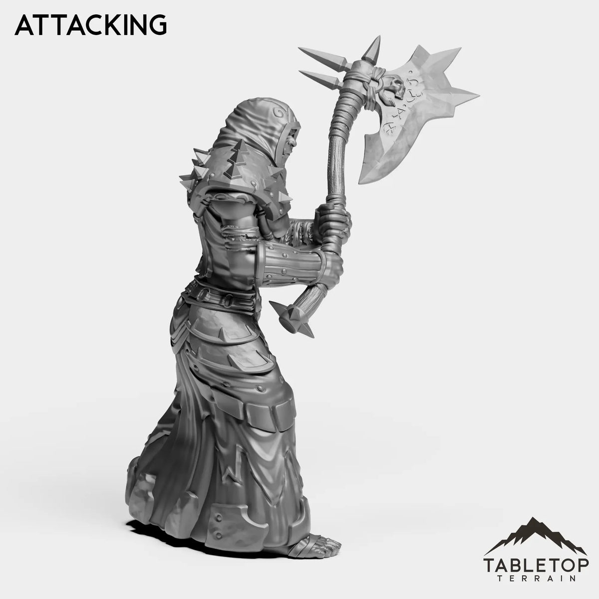 Tabletop Terrain Miniature DK Orc Female