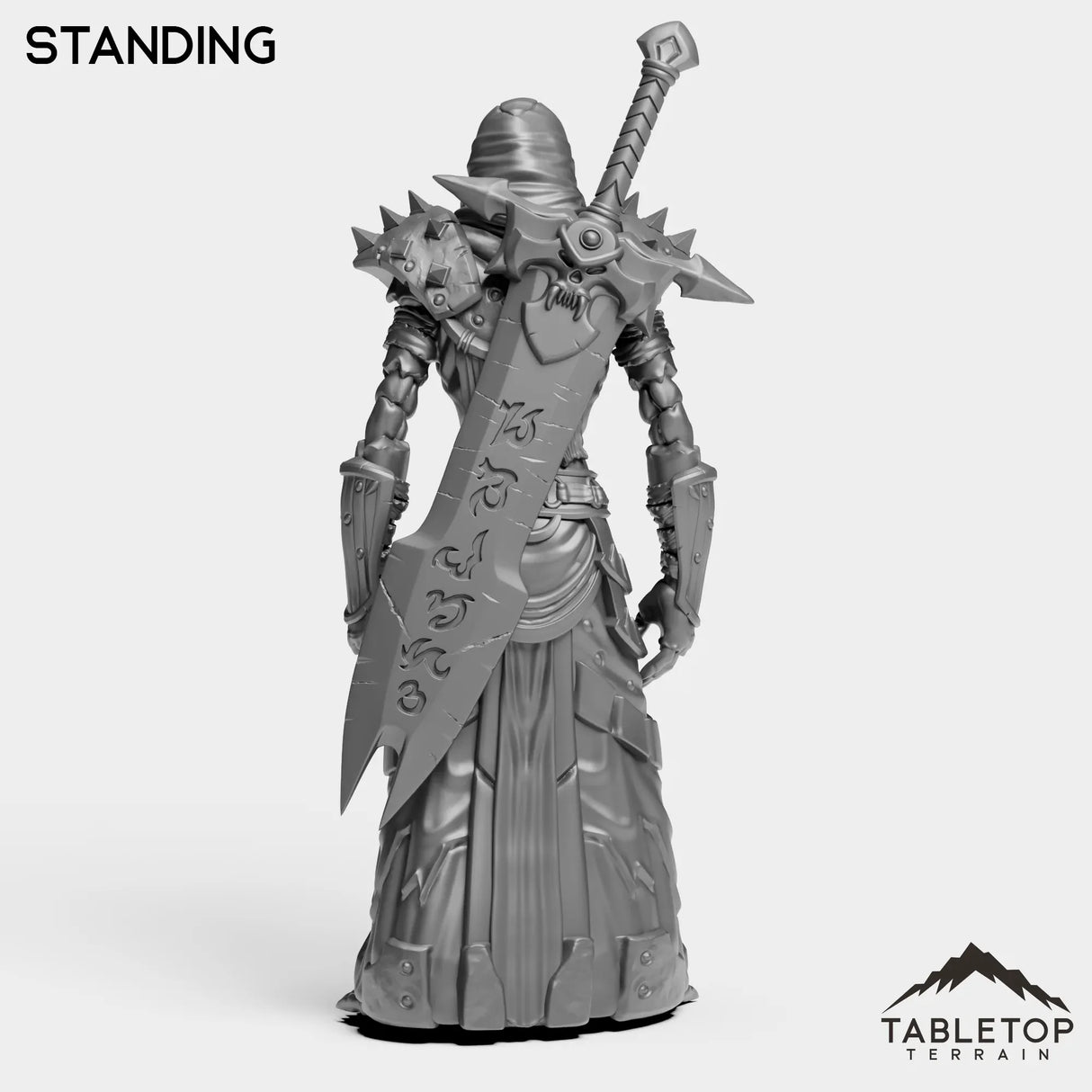 Tabletop Terrain Miniature DK Undead Female