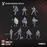 Tabletop Terrain Miniature Doomsday Lab Killers (x10)