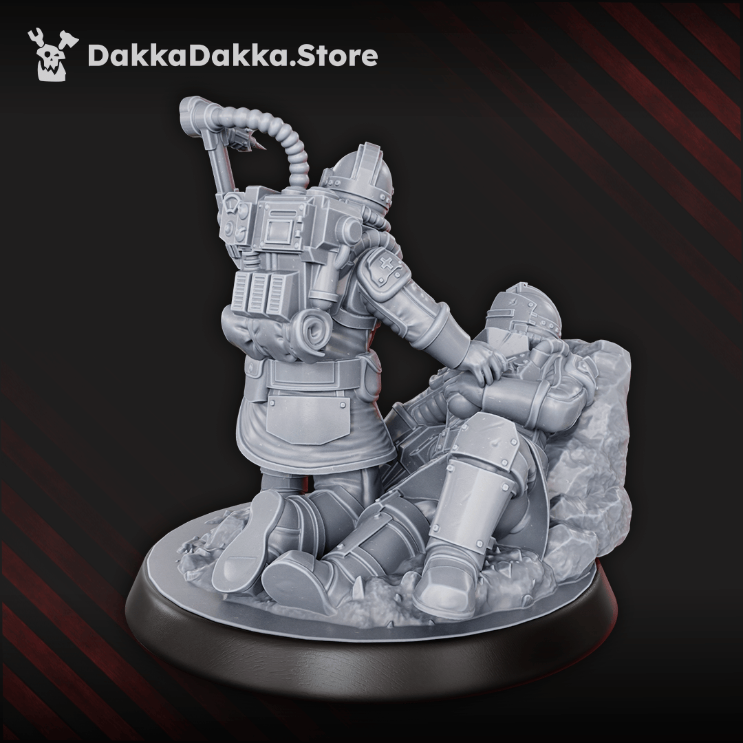 Tabletop Terrain Miniature Dramatic pose Medic