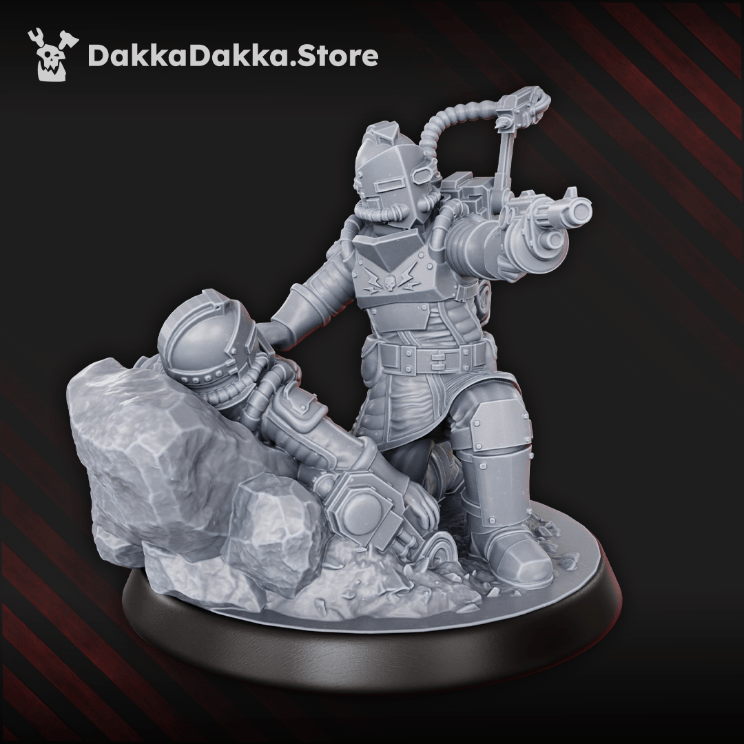 Tabletop Terrain Miniature Dramatic pose Medic