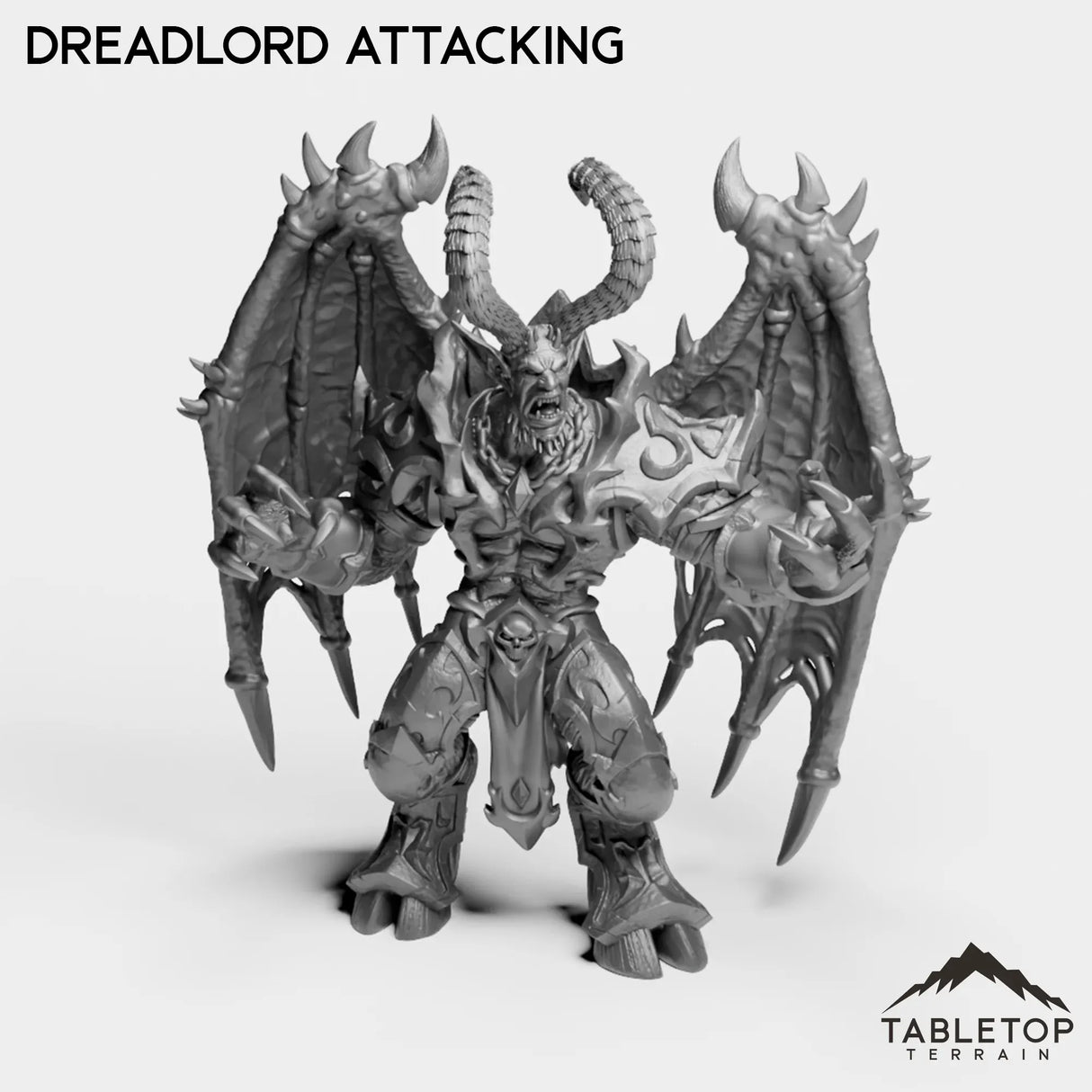 Tabletop Terrain Miniature Dreadlord Attacking Dreadlord
