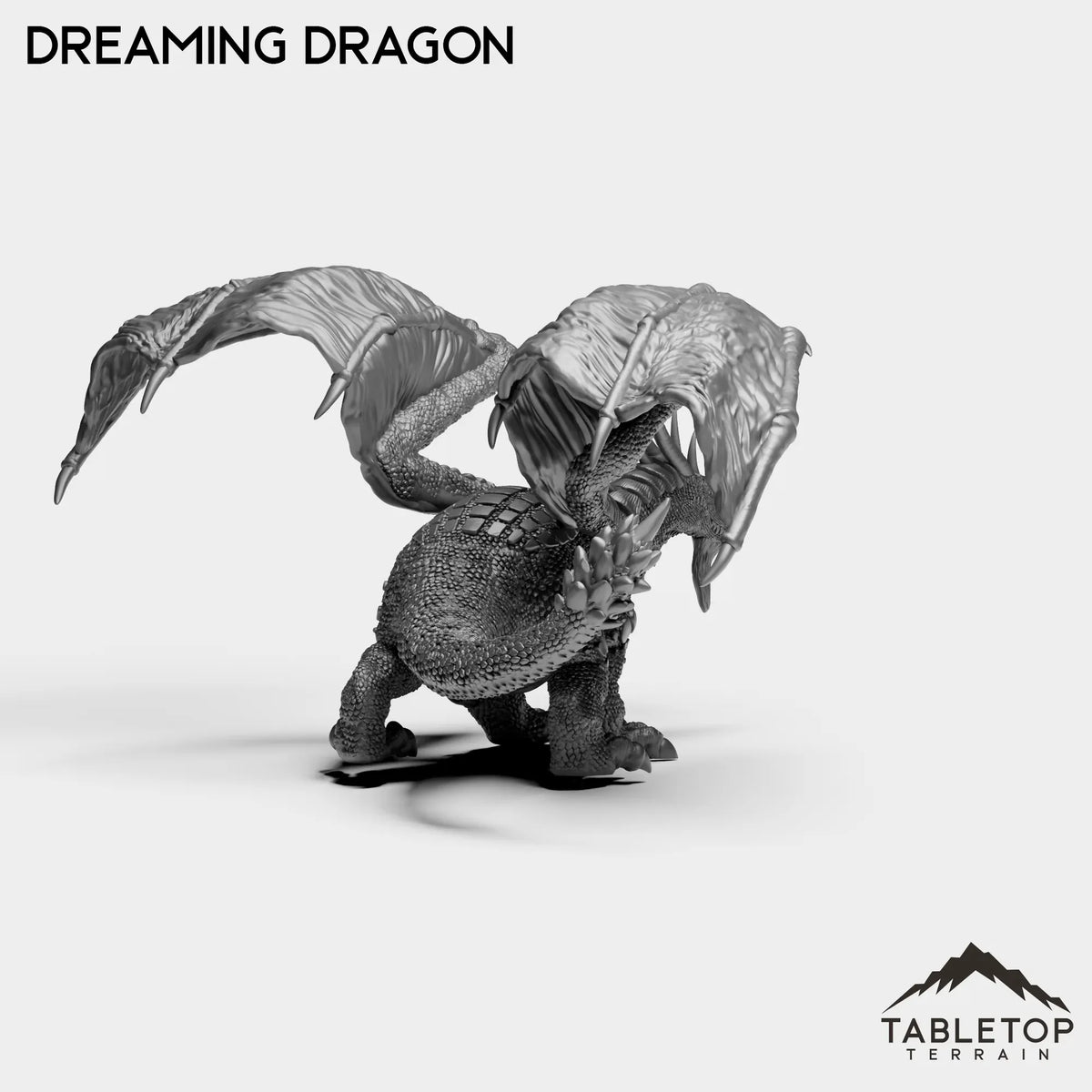 Tabletop Terrain Miniature Dreaming Dragon