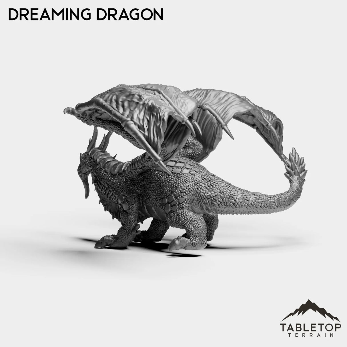 Tabletop Terrain Miniature Dreaming Dragon