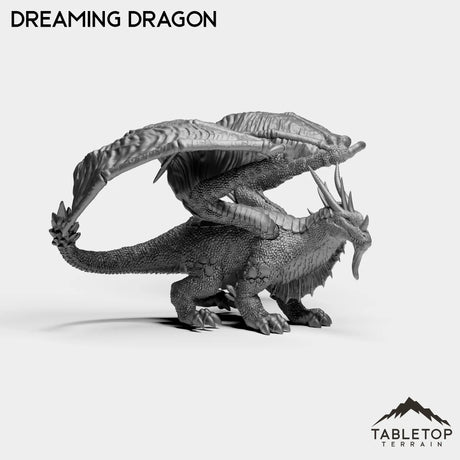 Tabletop Terrain Miniature Dreaming Dragon