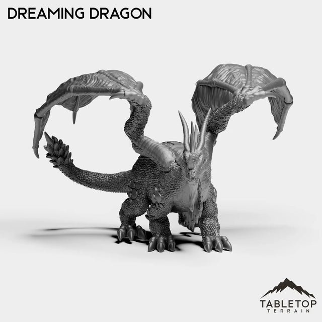 Tabletop Terrain Miniature Dreaming Dragon