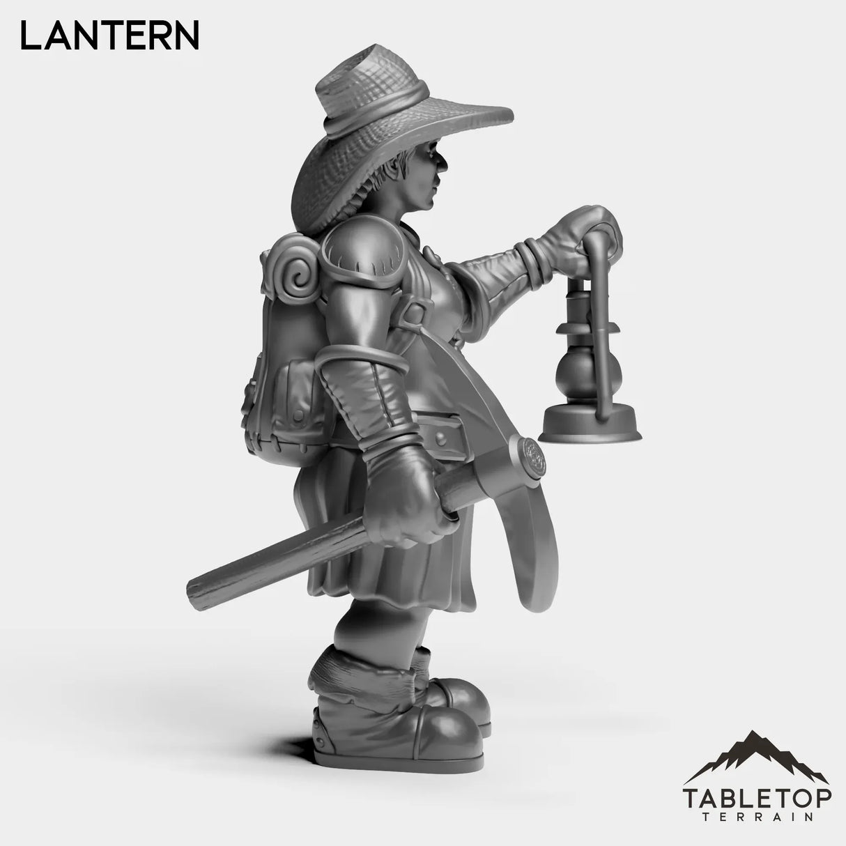 Tabletop Terrain Miniature Dwarf Archaeoloigist Female
