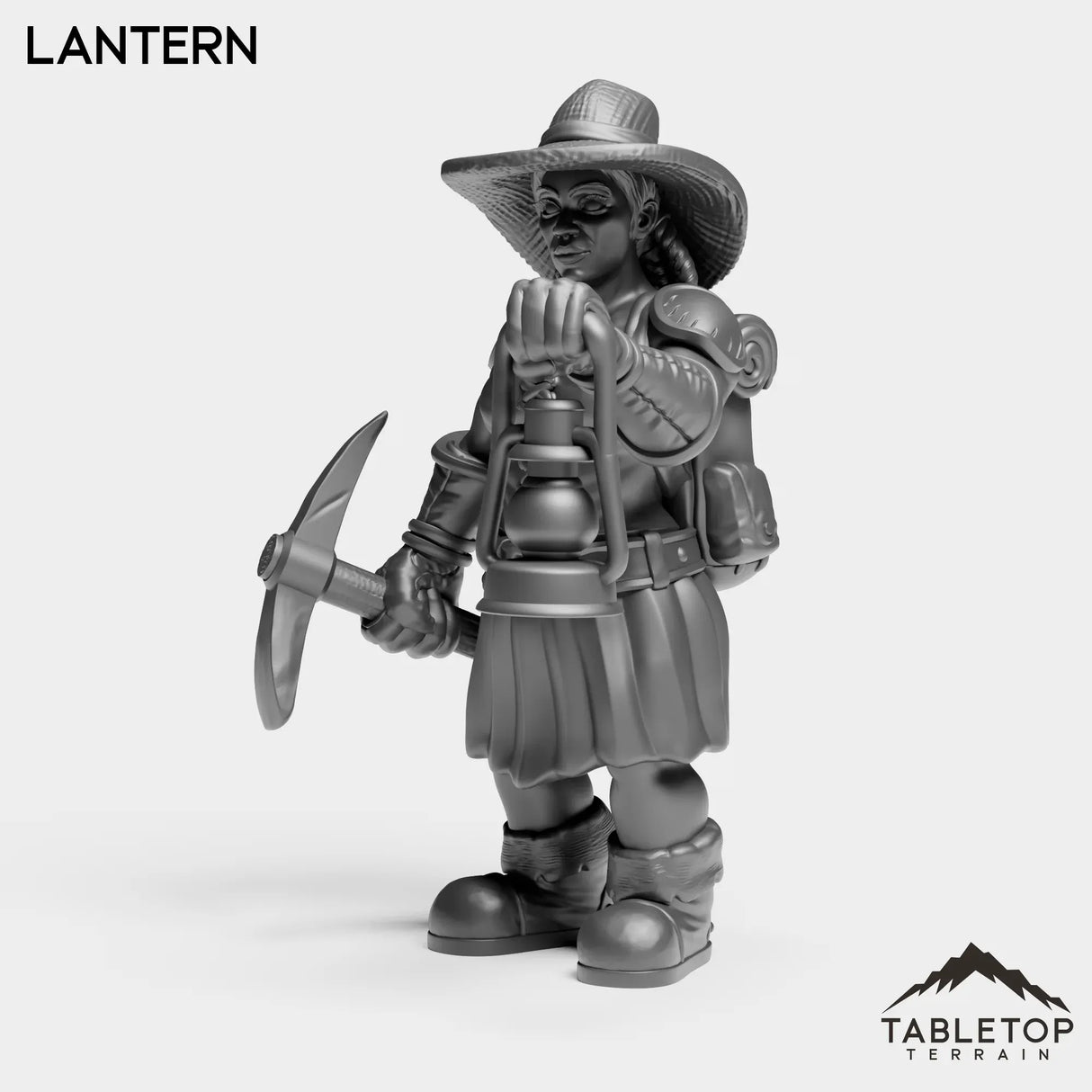 Tabletop Terrain Miniature Dwarf Archaeoloigist Female