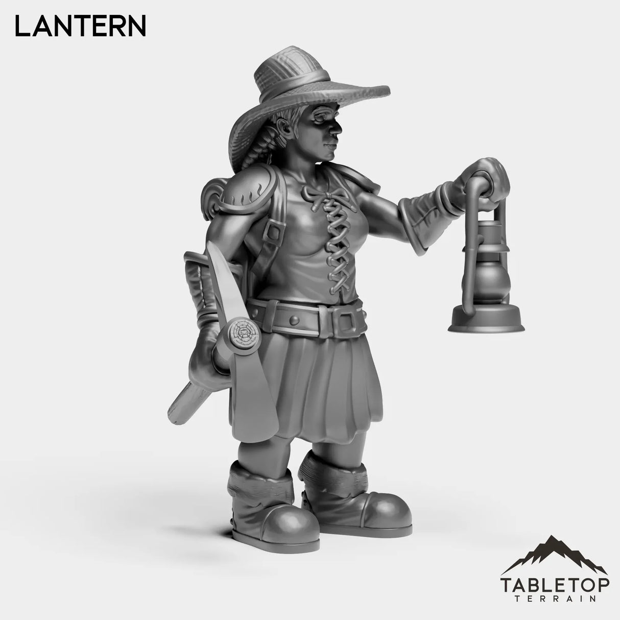 Tabletop Terrain Miniature Dwarf Archaeoloigist Female