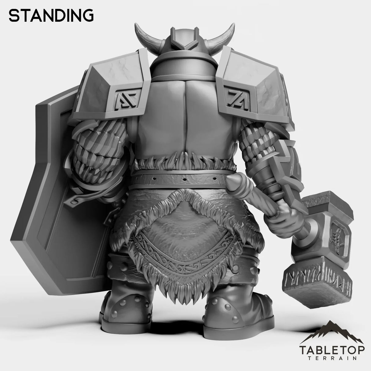 Tabletop Terrain Miniature Dwarf Captain