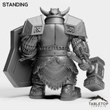 Tabletop Terrain Miniature Dwarf Captain