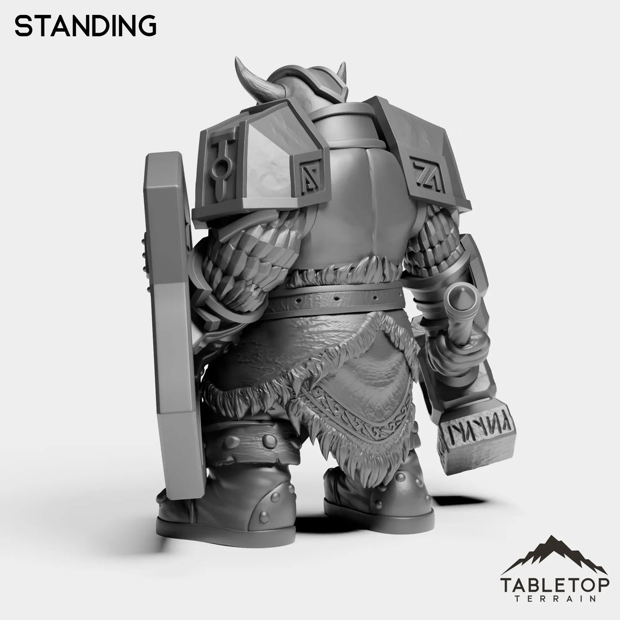 Tabletop Terrain Miniature Dwarf Captain