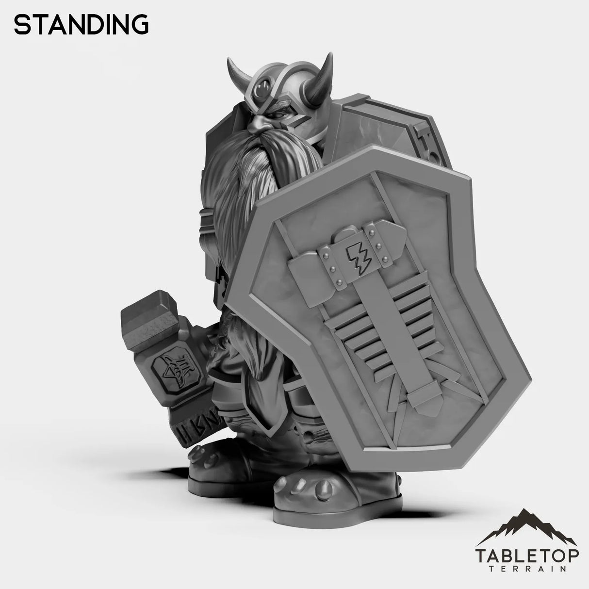 Tabletop Terrain Miniature Dwarf Captain