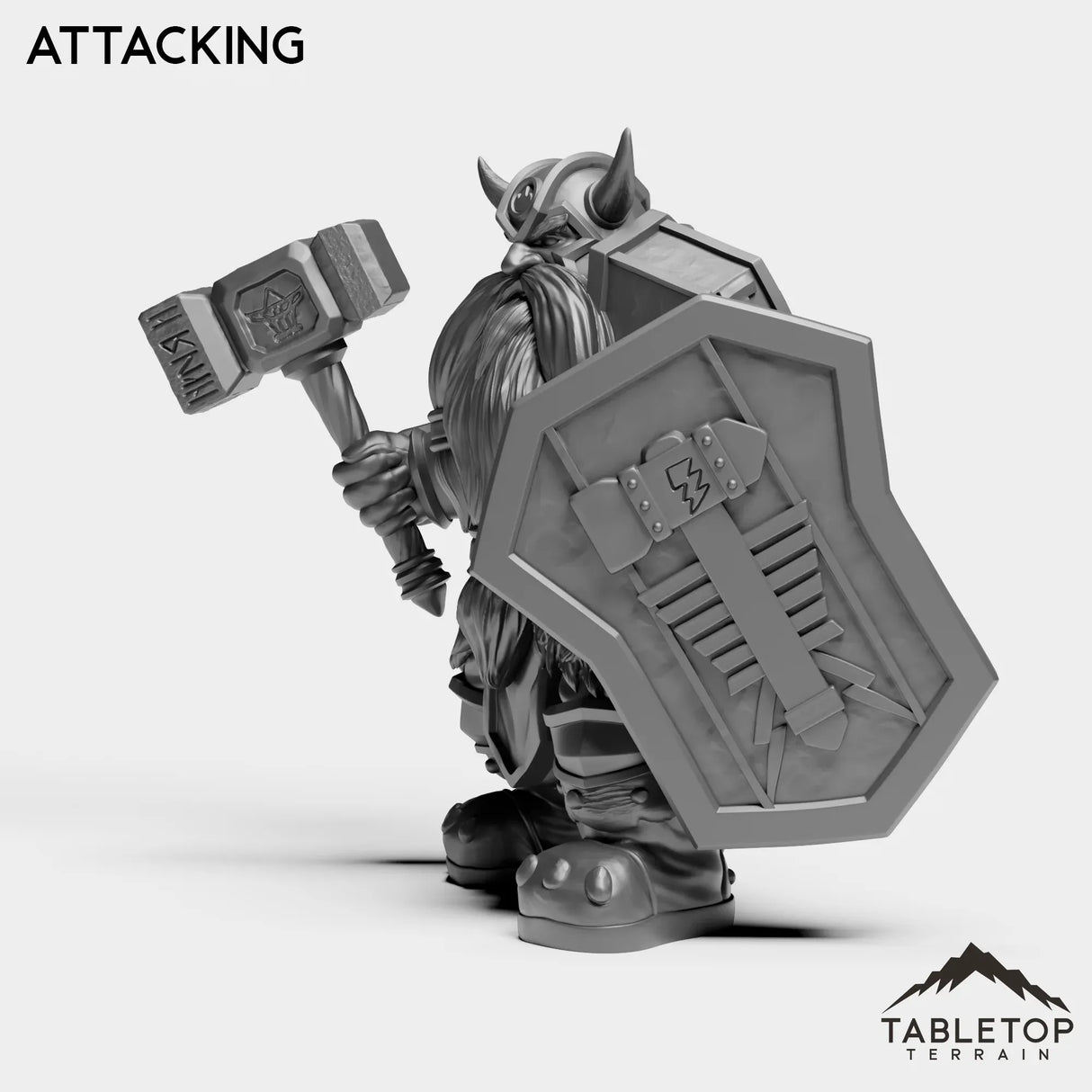 Tabletop Terrain Miniature Dwarf Captain