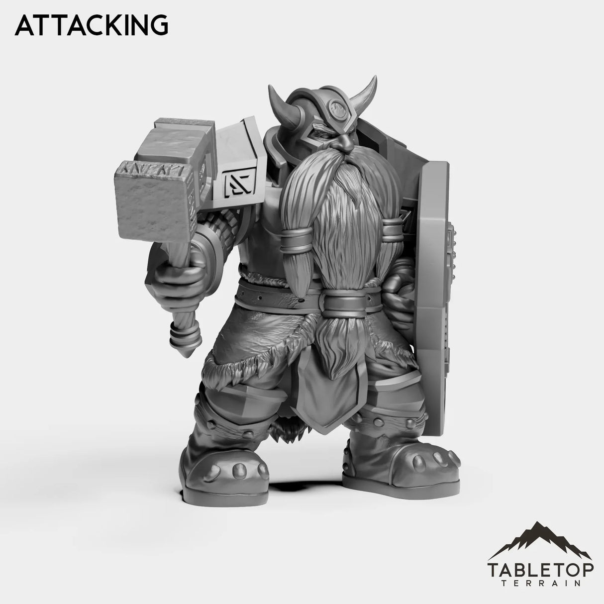 Tabletop Terrain Miniature Dwarf Captain