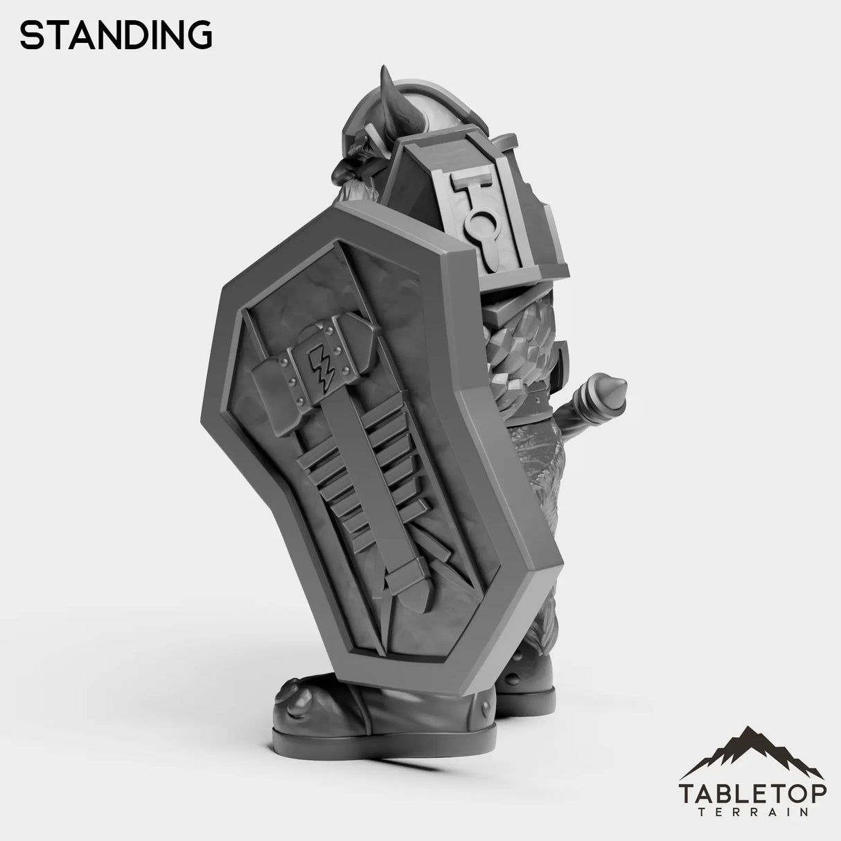 Tabletop Terrain Miniature Dwarf Captain
