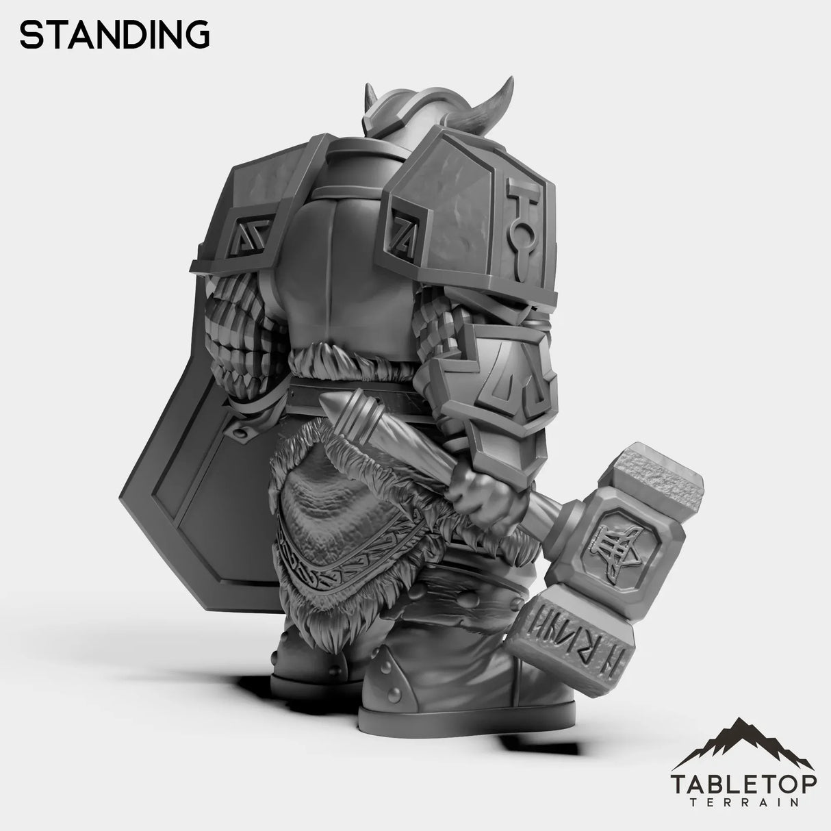 Tabletop Terrain Miniature Dwarf Captain