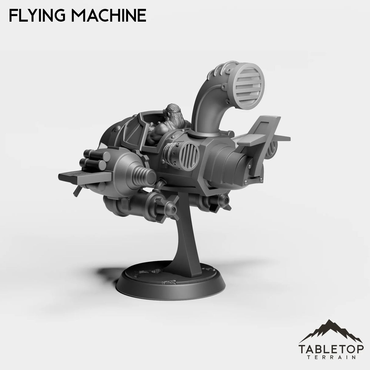 Tabletop Terrain Miniature Dwarf Flying Machine