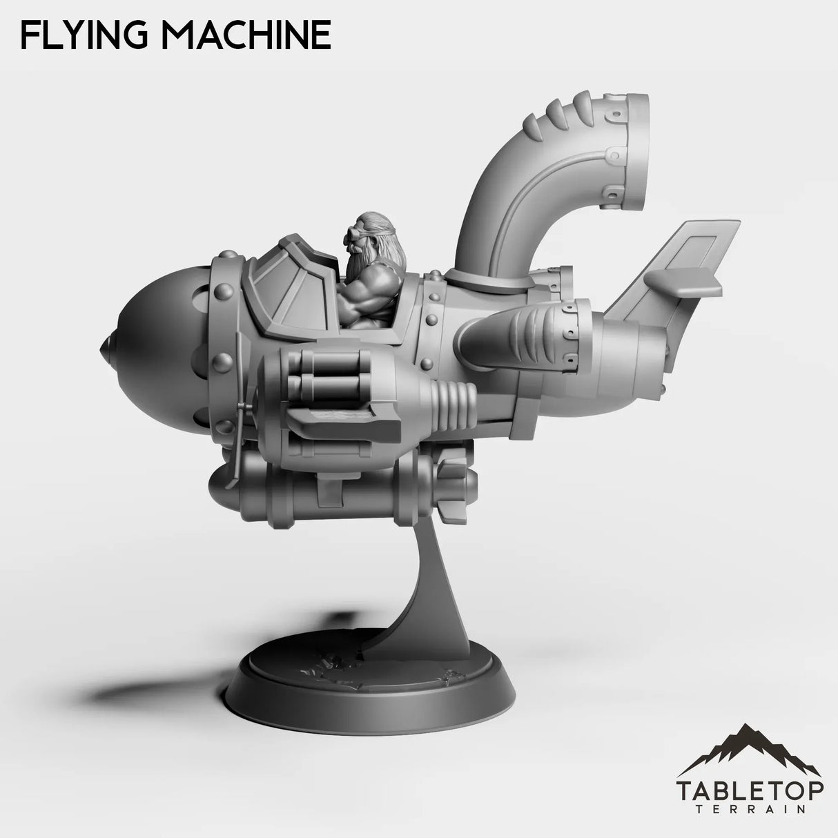 Tabletop Terrain Miniature Dwarf Flying Machine
