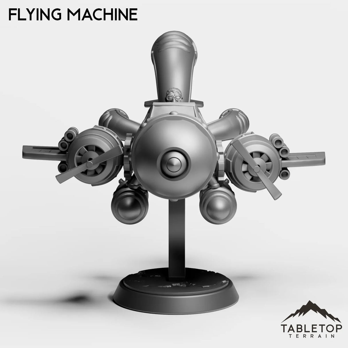 Tabletop Terrain Miniature Dwarf Flying Machine