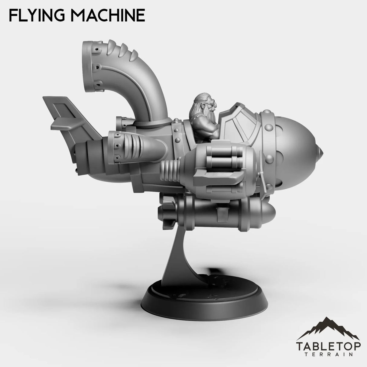 Tabletop Terrain Miniature Dwarf Flying Machine