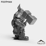 Tabletop Terrain Miniature Dwarf Footman