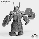Tabletop Terrain Miniature Dwarf Footman