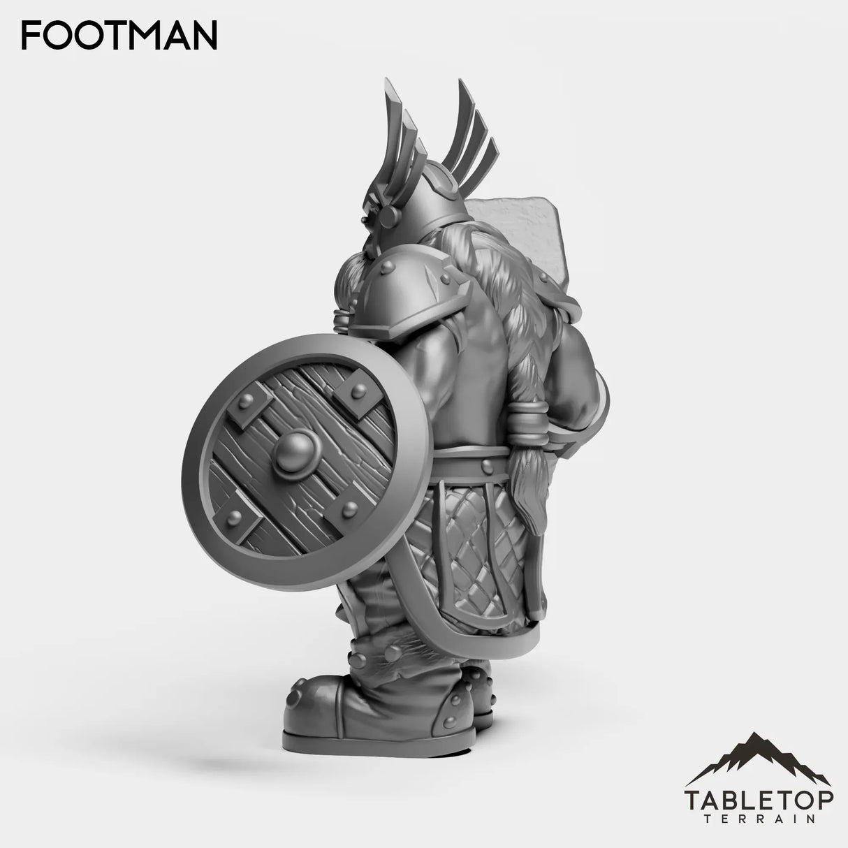 Tabletop Terrain Miniature Dwarf Footman