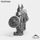 Tabletop Terrain Miniature Dwarf Footman