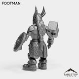 Tabletop Terrain Miniature Dwarf Footman Female
