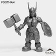 Tabletop Terrain Miniature Dwarf Footman Female
