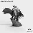 Tabletop Terrain Miniature Dwarf Gryphon Rider