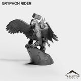 Tabletop Terrain Miniature Dwarf Gryphon Rider
