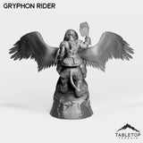 Tabletop Terrain Miniature Dwarf Gryphon Rider