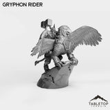 Tabletop Terrain Miniature Dwarf Gryphon Rider