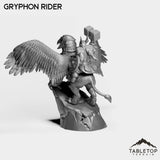 Tabletop Terrain Miniature Dwarf Gryphon Rider