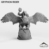 Tabletop Terrain Miniature Dwarf Gryphon Rider