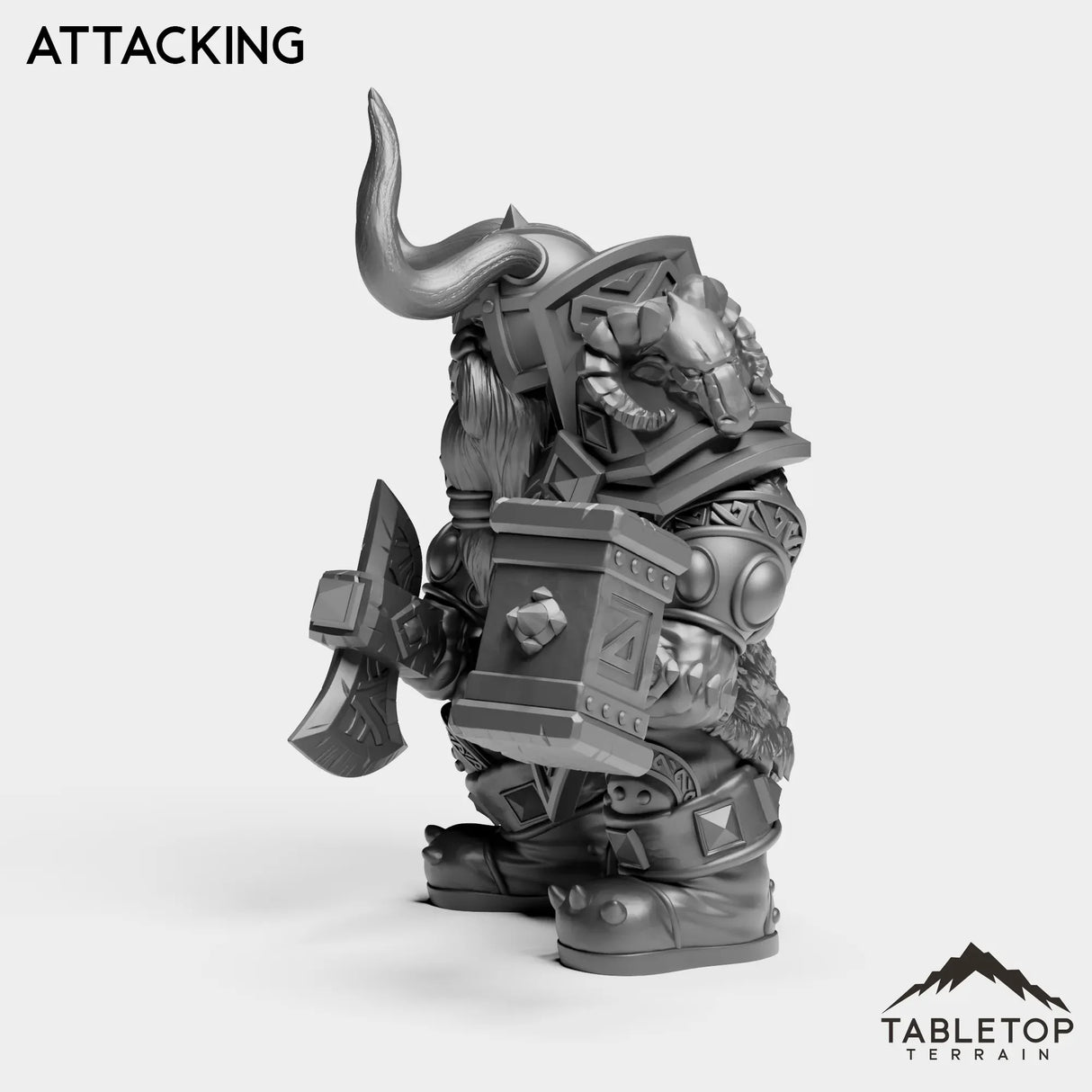 Tabletop Terrain Miniature Dwarf Heritage Warrior
