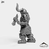 Tabletop Terrain Miniature Dwarf Heritage Warrior Female