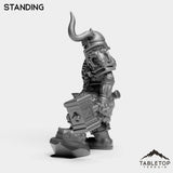 Tabletop Terrain Miniature Dwarf Heritage Warrior Female