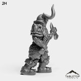 Tabletop Terrain Miniature Dwarf Heritage Warrior Female