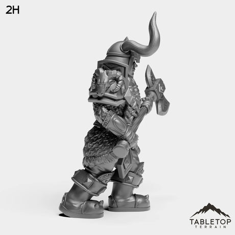 Tabletop Terrain Miniature Dwarf Heritage Warrior Female